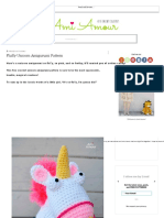 Fluffy Unicorn Amigurumi Pattern 