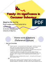 Family: Its Significance in Consumer Behaviour