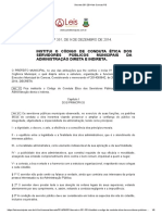 Decreto 351 2014 de Canoas RS Código de Ética Dos Servidores