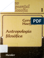 HAEFFNER, Gerd, Antropología Filosófica. Curso Fundamental de Filosofía 1, Herder, Barcelona 1986 PDF