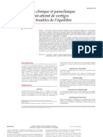 Examen Clinique Et Paraclinique Du Patient Atteint de Vertige Et-Ou de Troubles de L'équilibre p.4