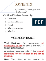 Lecture 3 - Void & Voidable Contract