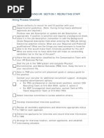 Hiring Process Checklist PDF