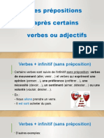 Verbes Et Prepositions