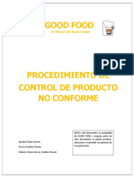 Procedimiento Control de Producto No Conforme