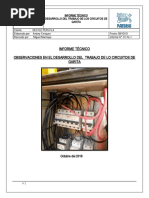 Informe Obervacion Trabajo de Los Circutios de Garita