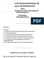 AULA - Aspectos Introdutorios Psic. de Desenvolvimento