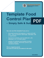 Template Food Control Plan