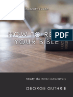 How To Read Your Bible PDF