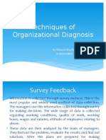 Techniques of Organizational Diagnosis