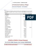 Final Accounts CA Foundation Level Paper PDF