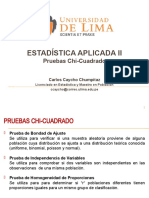 ULIMA - Estadística Aplicada II - 2015-2 Pruebas Chi-Cuadrado