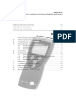 Testo 625 Instruction Manual