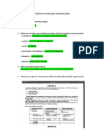 Guía de Estudio de La Asignatura de Psicología Organizacional