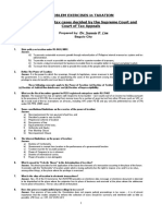 PROBLEM EXERCISES in TAXATION Patterned PDF