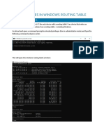 Adding Routes in Windows Routing Table-Customized