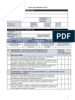 Ficha 3 Observación de La Sesion de Aprendizaje