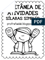 Atividades Sílabas Simples