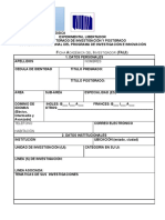 Ficha Académica Única Del Investigador Faui 2019