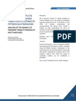 Análisis Del Ejemplo de Regiones de Estabilidadtransitoria de Sistemas de Potencia Multimaquinas PDF