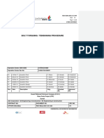 Bolt Torquing Tensioning Procedure PDF