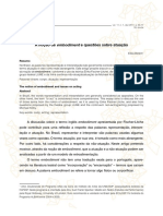 Elisa Belém - A Noção de Embodiment e Questões Sobre Atuação - Rev Sala Preta USP - 2011 PDF