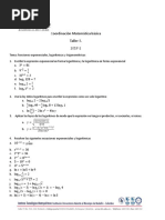 Taller Exponenciales, Logaritmos y Trigonometría