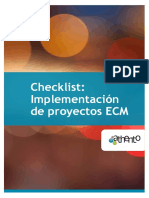 Checklist Implementacion de Proyectos