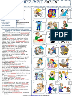 Simple Present Tense Daily Routines Exercises Worksheet-1