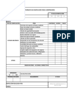 Formato de Inspección para Compresores