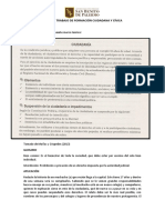 Ficha de Trabajo de Formación Ciudadana y Cívica Primero