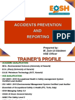 Accidents Prevention & Reporting (Eosh)