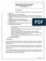 Guia de Aprendizaje Competencia Ejecutar Procesos de Produccion de Alimentos El Carmen