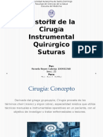 Historia de La Cirugía. Sutura - Instrumental Quirúrgico