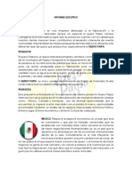 Informe Ejecutivo Queso Paipa PDF