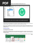 Actualizar Una Lista Desplegable Automáticamente en Excel