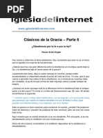 Clasicos de La Gracia 06 - Obediencia Por La Fe o Por La Ley PDF