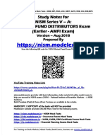 Mutual Fund Distributor Exam Nism Study Material PDF