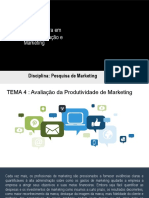 UOR - Disciplina de Pesquisa de Marketing TEMA 4