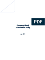 Incentive Plan Policy Templates