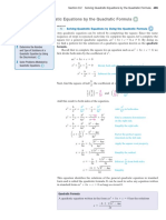 Solving Quadratic Equations by The Quadratic Formula: Objectives 1