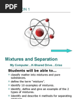 Mixtures and Separation