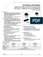 ST72324Jx ST72324Kx: 5V Range 8-Bit Mcu With 8 To 32K Flash, 10-Bit Adc, 4 Timers, Spi, Sci Interface