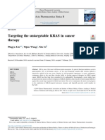 Targeting The Untargetable KRAS in Cancer Therapy: Acta Pharmaceutica Sinica B