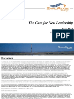 The Case For New Leadership: Prepared by Icahn Capital LP