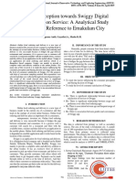 Consumer Perception Towards Swiggy Digital Food Application Service: A Analytical Study With Special Reference To Ernakulam City