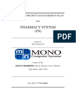 Pharmacy System (PS) : Software Project Management Plan