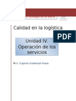 Unidad Iv. Operación de Los Servicios