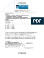 Físico-Química - Cinética Química (20 Questões)