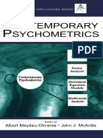 Albert Maydeu-Olivares - Contemporary Psychometrics PDF